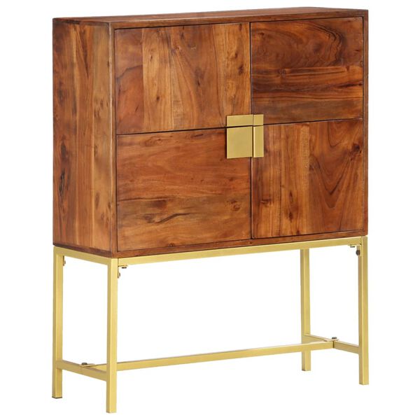 vidaXL Buffet 80x30x100 cm Bois d'acacia solide