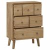 vidaXL Commode 56x30x80 cm Bois massif de teck