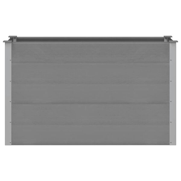vidaXL Lit sur&eacute;lev&eacute; de jardin WPC 150x50x91 cm Gris