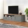 vidaXL Meuble TV VIGO gris 156x40x40 cm bois massif de pin