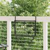 vidaXL Table de balcon Noir 60x40 cm Acier