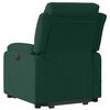 vidaXL Fauteuil inclinable de massage &eacute;lectrique vert fonc&eacute; velours