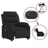vidaXL Fauteuil inclinable de massage &eacute;lectrique noir tissu