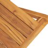 vidaXL Chaises de jardin pliantes lot de 4 47x61x90cm bois massif teck