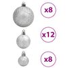 vidaXL Boules de No&euml;l 100 pcs bleu et argent&eacute; 3 / 4 / 6 cm
