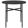 vidaXL Table &agrave; th&eacute; Noir 45 cm R&eacute;sine tress&eacute;e