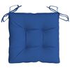 vidaXL Coussins de chaise lot de 4 bleu 40x40x7 cm tissu oxford