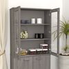 vidaXL Dessus de buffet HAMAR Gris clair 85x35x100 cm Bois de pin