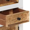 vidaXL Buffet haut Marron/blanc 40x30x110cm Bois de manguier/ d'acacia