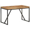 vidaXL Table &agrave; manger 120x60x76 cm Bois massif d'acacia et de manguier