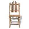 vidaXL Chaises pliables de jardin lot de 2 Bambou