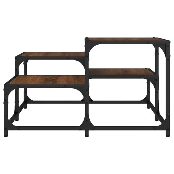 vidaXL Table basse chêne marron 68x68x40 cm bois d'ingénierie