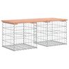 vidaXL Banc de jardin design gabion 103x44x42cm bois massif de douglas