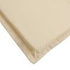 vidaXL Coussin de chaise longue beige 180x60x4 cm tissu oxford