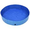 vidaXL Piscine pliable pour chiens Bleu 160x30 cm PVC