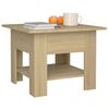 vidaXL Table basse ch&ecirc;ne sonoma 55x55x42 cm bois d'ing&eacute;nierie