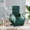 vidaXL Fauteuil inclinable vert fonc&eacute; tissu