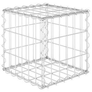 vidaXL Lit surélevé cube à gabion Fil d'acier 30x30x30 cm