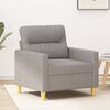 vidaXL Fauteuil Gris clair 60 cm Tissu