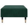 vidaXL Repose-pied vert fonc&eacute; 77x55x31 cm velours