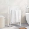 vidaXL Porte-serviettes sur pied Blanc 48x24x78,5 cm Fer