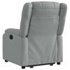 vidaXL Fauteuil inclinable &eacute;lectrique gris clair tissu