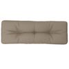 vidaXL Coussin de palette taupe 120x40x12 cm tissu
