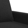 vidaXL Canap&eacute; &agrave; 2 places Noir 120 cm Tissu