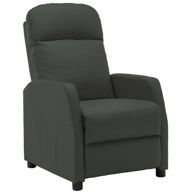 vidaXL Fauteuil inclinable électrique anthracite similicuir