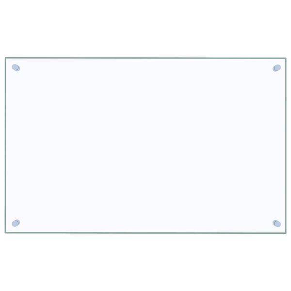 vidaXL Dosserets de cuisine 2 pcs transparent 80x50 cm verre tremp&eacute;