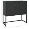 vidaXL Buffet Noir 75x35x75 cm Acier