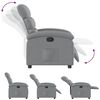 vidaXL Fauteuil inclinable gris clair tissu