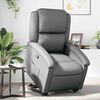 vidaXL Fauteuil inclinable gris similicuir