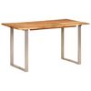 vidaXL Table de salle &agrave; manger 140x70x76 cm Bois d'acacia solide
