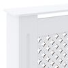 vidaXL Cache-radiateur MDF Blanc 205 cm