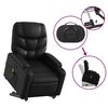 vidaXL Fauteuil inclinable de massage noir similicuir