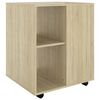 vidaXL Armoire &agrave; roulettes Ch&ecirc;ne Sonoma 60x53x72 cm Bois d'ing&eacute;nierie