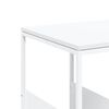 vidaXL Table d'appoint Blanc 55x36x59,5 cm Bois d'ing&eacute;nierie