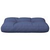 vidaXL Coussin de palette bleu marine 60x40x12 cm tissu