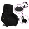vidaXL Fauteuil inclinable de massage électrique noir tissu