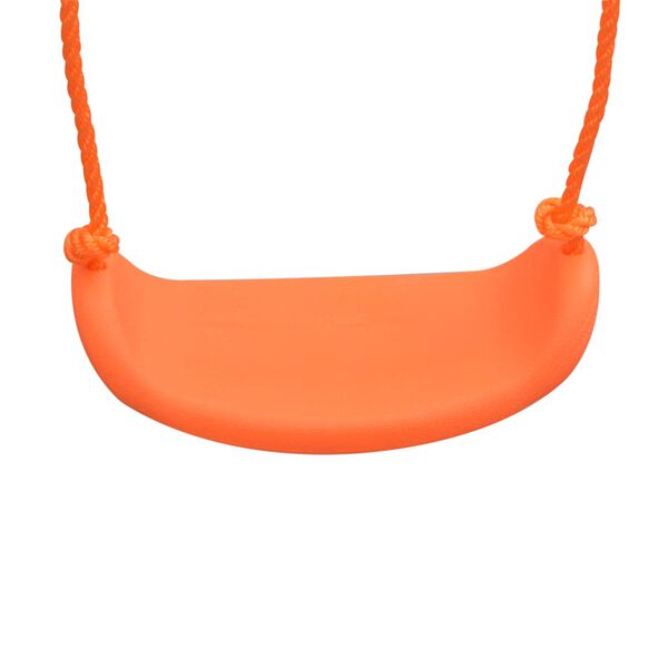vidaXL Ensemble de balan&ccedil;oire avec toboggan et 3 si&egrave;ges Orange
