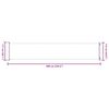 vidaXL Auvent lat&eacute;ral r&eacute;tractable de patio 117x600 cm Noir