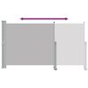 vidaXL Auvent lat&eacute;ral r&eacute;tractable de patio 140 x 300 cm Gris