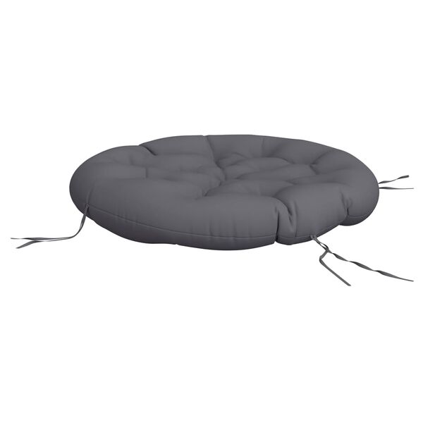 vidaXL Coussin rond anthracite &Oslash; 100 x11 cm tissu oxford