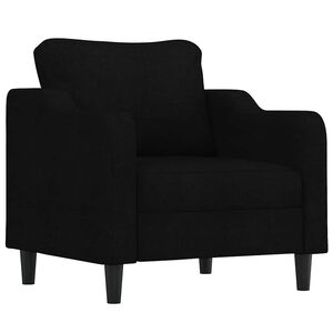 vidaXL Fauteuil Noir 60 cm Tissu