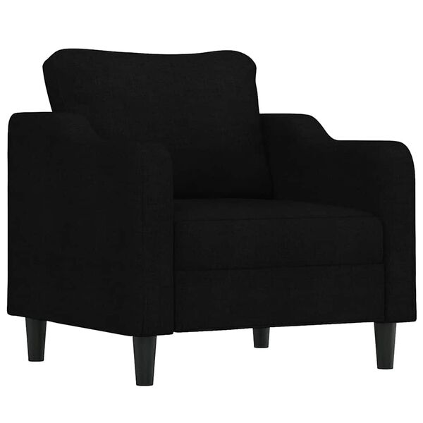 vidaXL Fauteuil Noir 60 cm Tissu