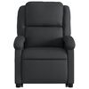 vidaXL Fauteuil inclinable noir cuir véritable