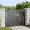 vidaXL Portail de jardin 100x100 cm en acier Corten, design carr&eacute;