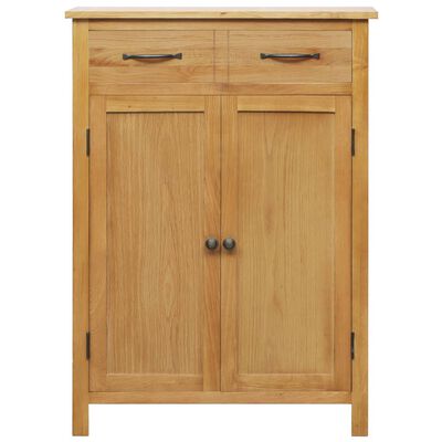 vidaXL Armoire à chaussures 76x37x105 cm Bois de chêne solide