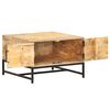 vidaXL Table basse 67x67x45 cm Bois de manguier massif